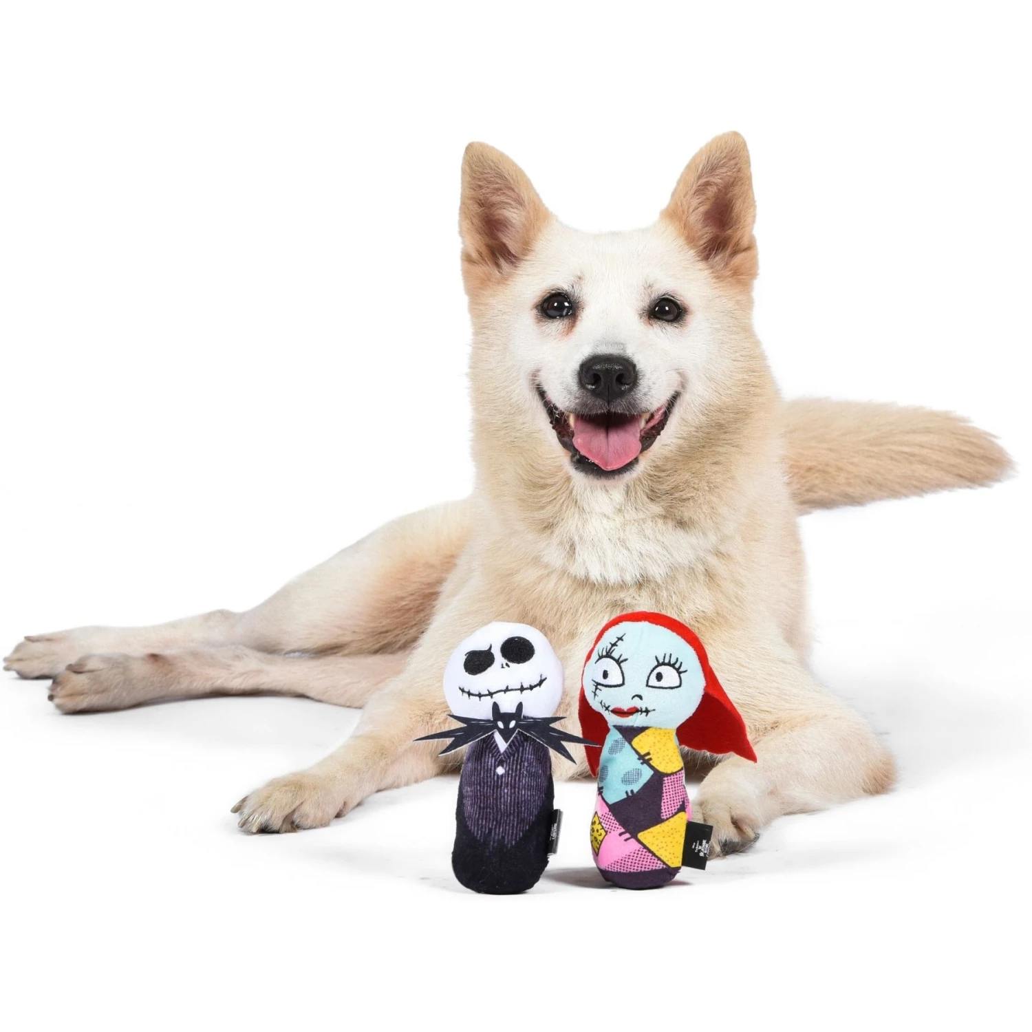Fetch For Pets Disney Nightmare Before Christmas Halloween Jack And Sally Bobo Dog Plush Toy, 6-in, 2 Count - Image 4