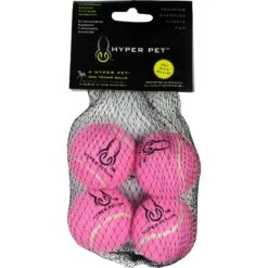 Hyper Pet 4 Pack Of Balls For Dogs, Pink