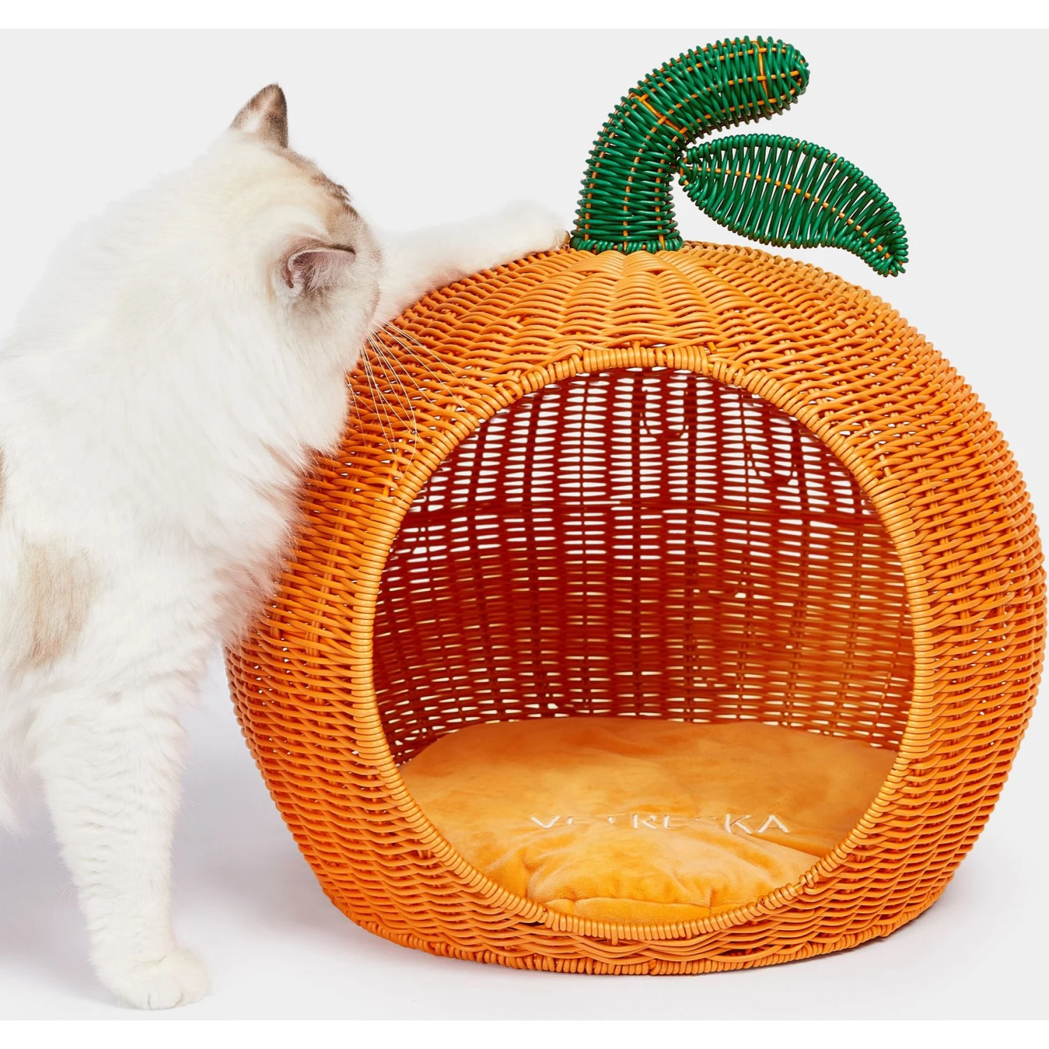 VETRESKA Rattan Cat & Dog Bed - Image 2