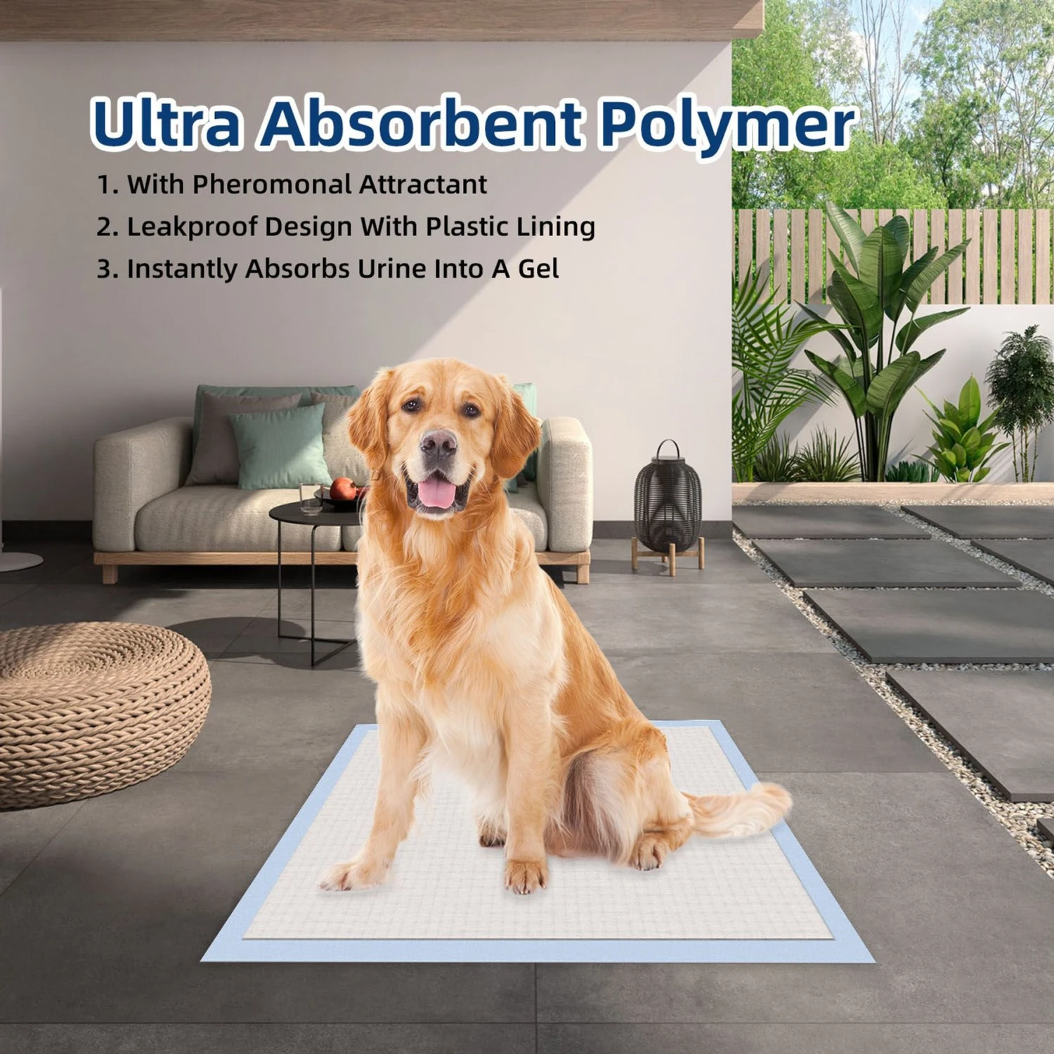 Honey Care All-Absorb Ultra Absorbent & Odor Eliminating Dog & Puppy Training Pads, 30-in X 36-in, 30 Count - Image 4