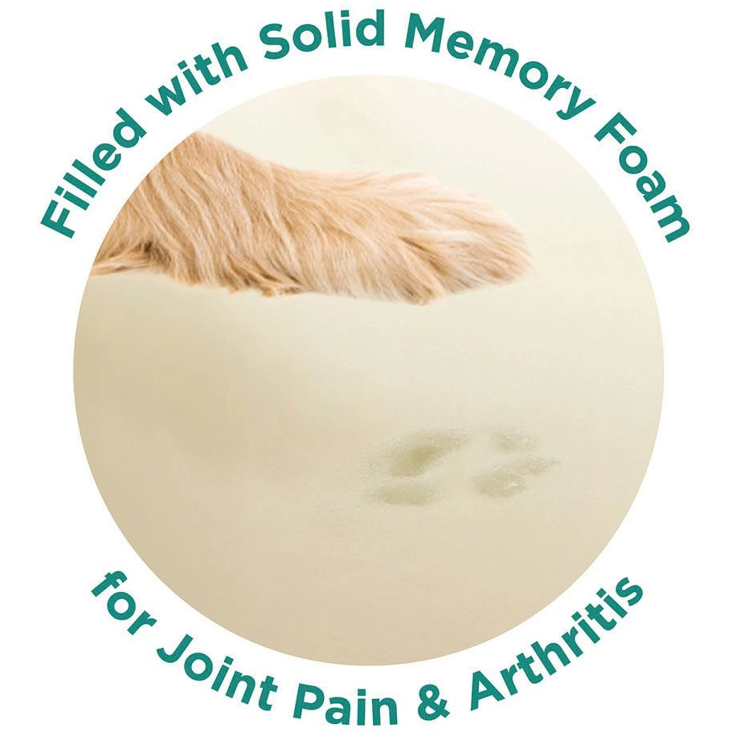 Friends Forever Serena Calming Oval Cuddler Bolster With Memory Foam Dog & Cat Bed - Image 4