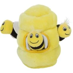 Outward Hound Hide A Bee Squeaky Puzzle Plush Dog Toy