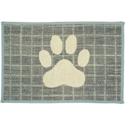 Loving Pets Plaid Paw Dog Placemat