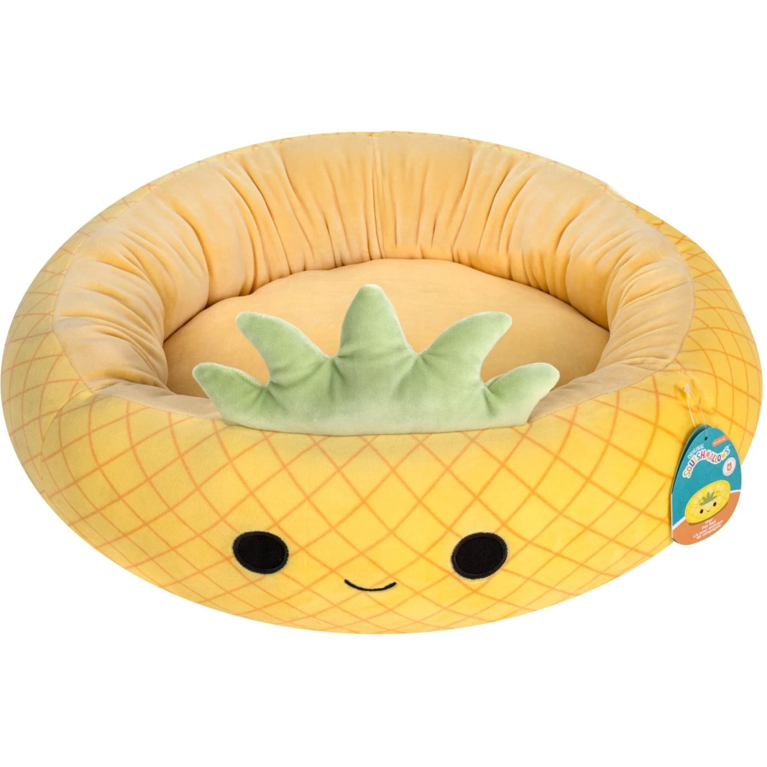 Squishmallows JPT Maui The Pineapple Cat & Dog Bed, Yellow - Image 2