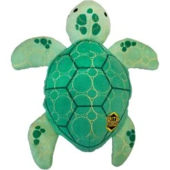 Bite Force Built With Kevlar Tough Plush Turtle Dog Toy