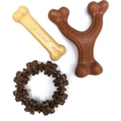 Nylabone Power Chew Customer Favorites Dog Chew Toys Bundle, Brown, Small