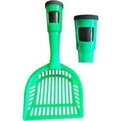 Pet Life Poopin-Scoopin Litter Shovel With Built-In Waste Bag Handle Holster Dog & Cat Poop-Scoop