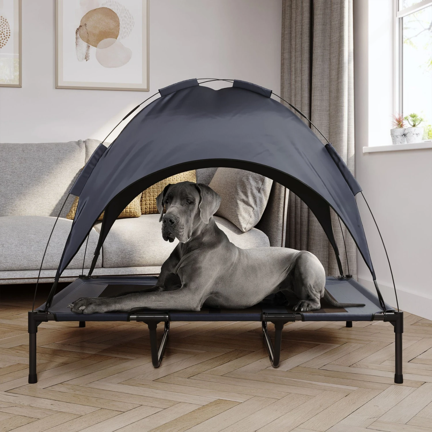 Pet Adobe Elevated Canopy Dog Bed