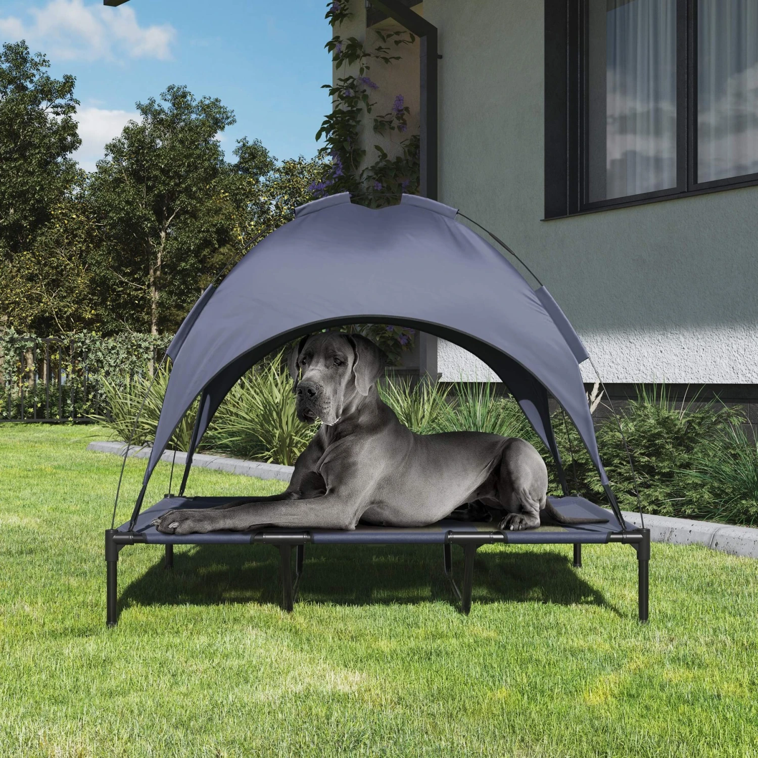 Pet Adobe Elevated Canopy Dog Bed - Image 4